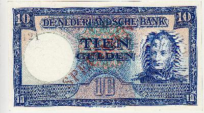 Beschrijving voorzijde: WILLEM I SPECIMEN